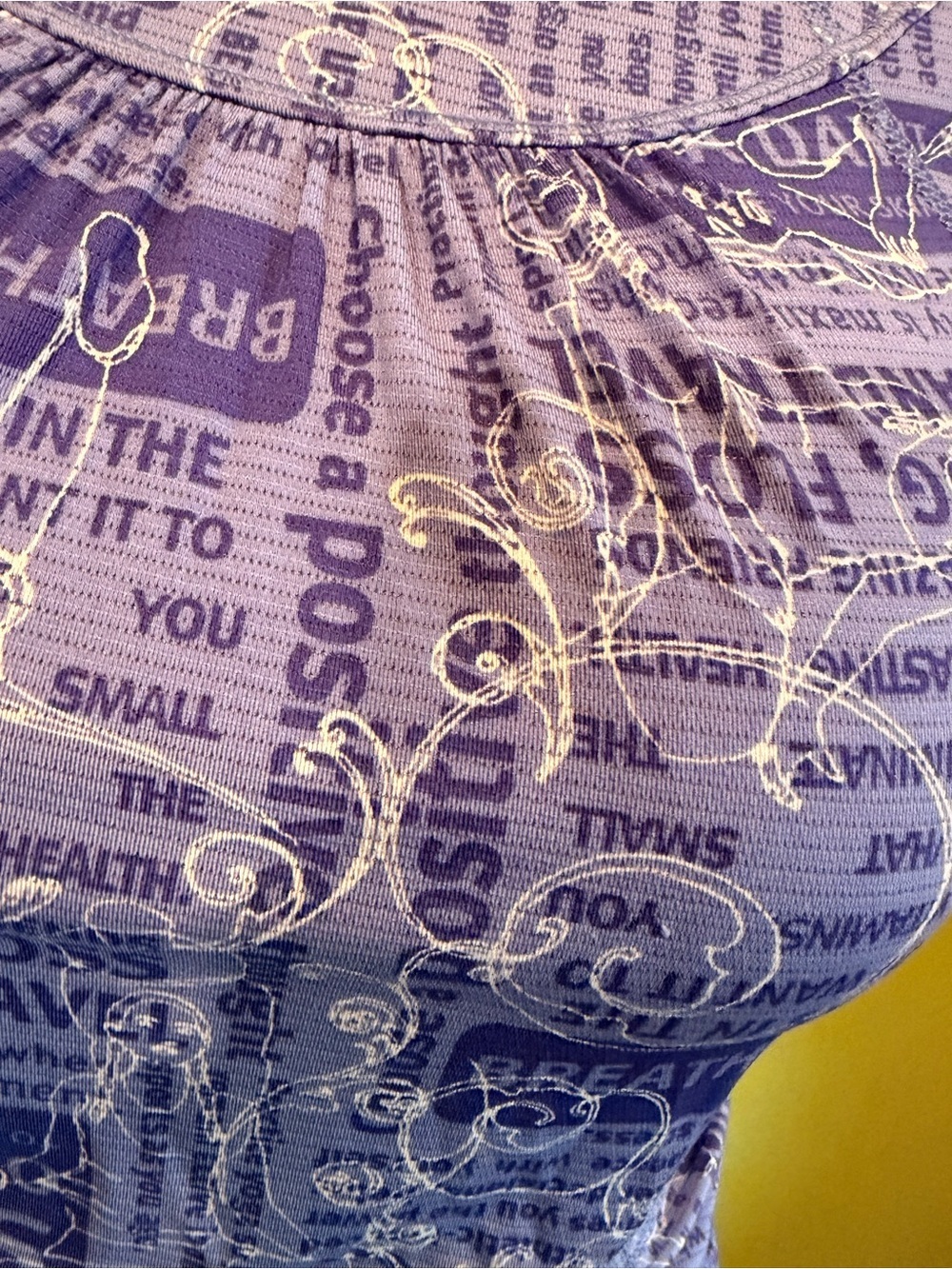 Vintage lululemon athletica Royal Blue Graphic Ruched Tank - Picture 3 of 6